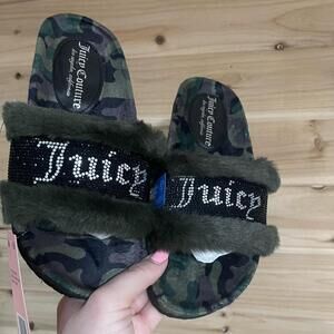 Juicy Couture Camo Slides New